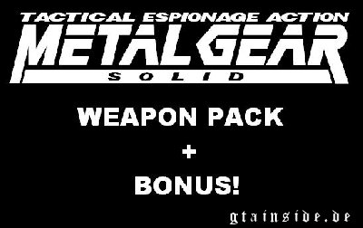Metal Gear Solid Weapon Pack